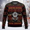 Hunting Demons Saving Christmas Sweater Hunting Demons Saving Christmas Sweatshirt revetee 1