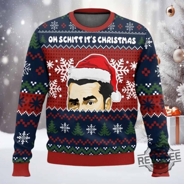 Schitts Creek Oh Schitt Its Christmas Ugly Christmas Sweater revetee 1