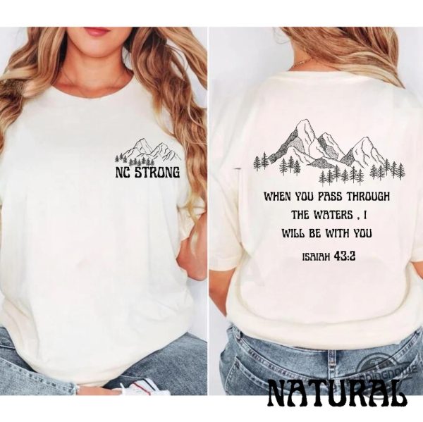 Hurricane Helene Nc Strong Isaiah 43 2 Mountains Shirt trendingnowe 1