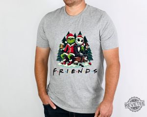 Grinch And Jack Skellington T Shirt Christmas Gift For Best Friend Grinch Jack Skellington Shirt revetee 2