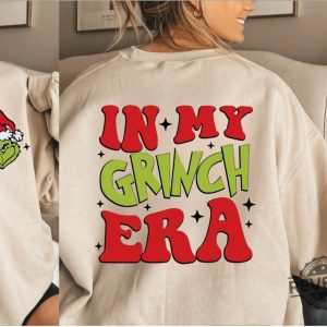 In My Grinch Era Christmas Shirt Grinch Era Sweatshirt Retro Christmas Shirt revetee 3