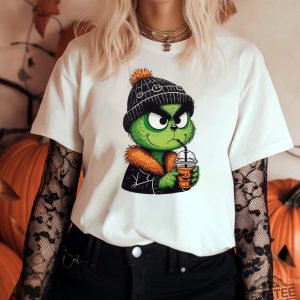 Cute Grinch Ice Coffee Shirt Cute Grinch Shirt Feral Grinch Coffee Shirt Grinch Ice Coffee Shirt revetee 2