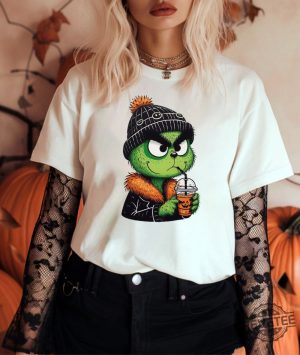 Cute Grinch Ice Coffee Shirt Cute Grinch Shirt Feral Grinch Coffee Shirt Grinch Ice Coffee Shirt revetee 2