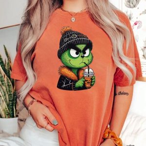 Cute Grinch Ice Coffee Shirt Cute Grinch Shirt Feral Grinch Coffee Shirt Grinch Ice Coffee Shirt revetee 3