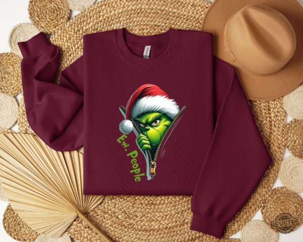 Ew People Grinch Sweatshirt Grinch Shirt Christmas Grinch Sweatshirt Christmas Sweatshirt revetee 1