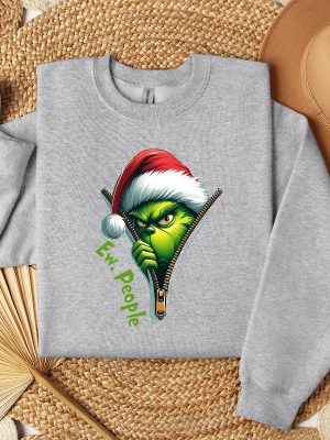 Ew People Grinch Sweatshirt Grinch Shirt Christmas Grinch Sweatshirt Christmas Sweatshirt revetee 4