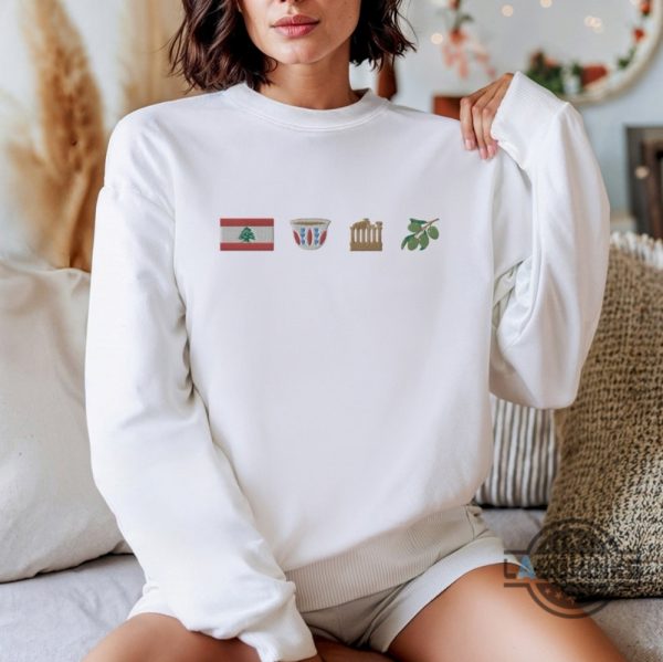 embroidered lebanon sweatshirt t shirt hoodie beirut tshirt lebanese flag free palestine syria sweater lebanon map shirt laughinks 7