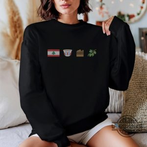 embroidered lebanon sweatshirt t shirt hoodie beirut tshirt lebanese flag free palestine syria sweater lebanon map shirt laughinks 8