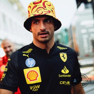 carlos sainz yellow chilli bucket hat ferrari f1 hat formula one gift for car racing lovers laughinks 3