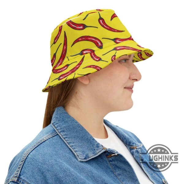 carlos sainz yellow chilli bucket hat ferrari f1 hat formula one gift for car racing lovers laughinks 7