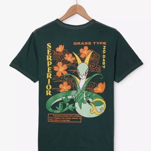 Pokemon Serperior Floral Portrait Shirt trendingnowe 2