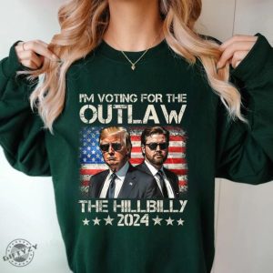 Vintage Im Voting For The Outlaw And The Hillbilly Letters With The Outlaw Tshirt Im With The Outlaw Hoodie Drain The Swamp Sweatshirt Trump Hillbilly Shirt giftyzy 7