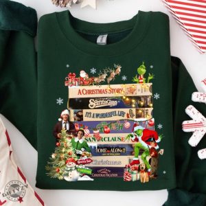 Retro Christmas Movies Shirt Nostalgic Christmas Vhs Movies Sweatshirt Christmas 90S Movies Tshirt Adult Christmas Costume Hoodie Christmas Shirt giftyzy 5