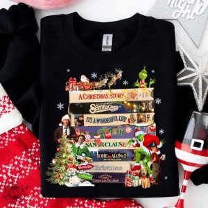 Retro Christmas Movies Shirt Nostalgic Christmas Vhs Movies Sweatshirt Christmas 90S Movies Tshirt Adult Christmas Costume Hoodie Christmas Shirt giftyzy 7