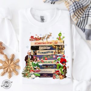 Retro Christmas Movies Shirt Nostalgic Christmas Vhs Movies Sweatshirt Christmas 90S Movies Tshirt Adult Christmas Costume Hoodie Christmas Shirt giftyzy 9