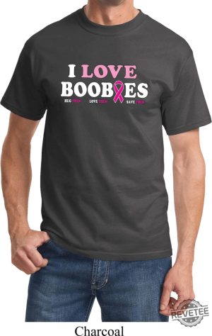 Breast Cancer Awareness Shirt I Love Boobies Shirt Sweatshirt Hoodie revetee 2