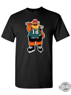 Gritty Black Shirt Philadelphia Flyers Phillies All In One Custom Fan Art Design Gritty T Shirt revetee 2