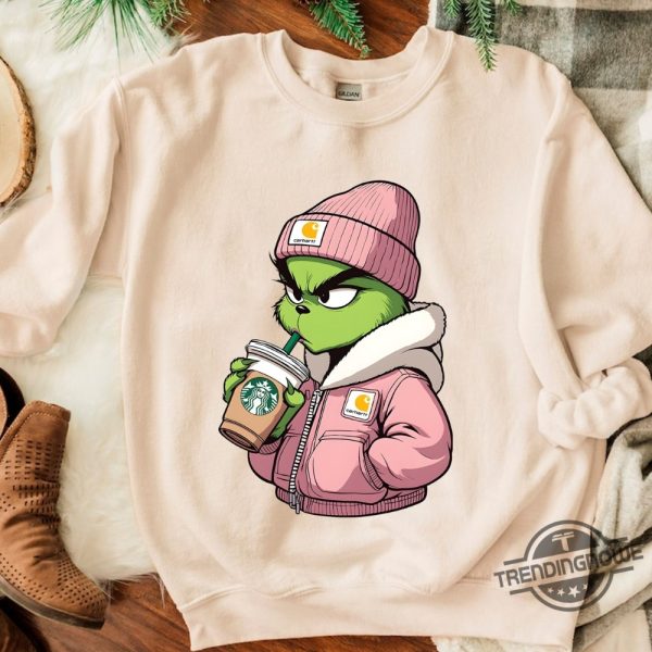 The Grinch Drink Starbucks Shirt trendingnowe 1