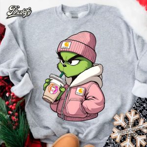 The Grinch Drink Donuts Shirt trendingnowe 2