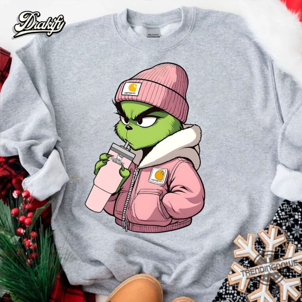 The Grinch Drink Stanley Shirt trendingnowe 2