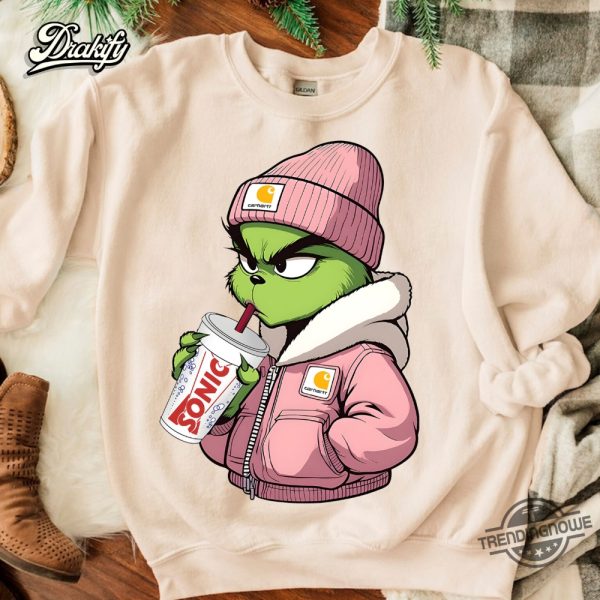 The Grinch Drink Sonic Coffee Shirt trendingnowe 1