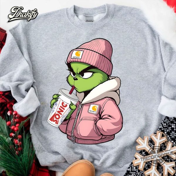 The Grinch Drink Sonic Coffee Shirt trendingnowe 2