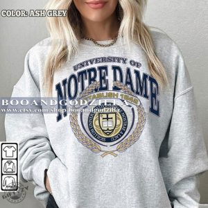 Retro Style University Of Notre Dame 1842 Sweatshirt University Of Notre Dame 1842 Tshirt Usa University Shirt giftyzy 3