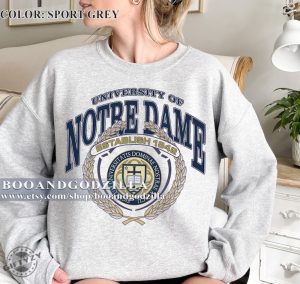 Retro Style University Of Notre Dame 1842 Sweatshirt University Of Notre Dame 1842 Tshirt Usa University Shirt giftyzy 5