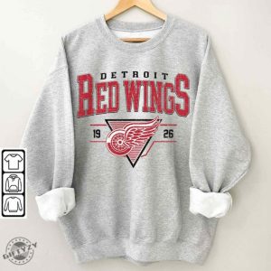 Vintage 90S Detroit Red Wings Shirt Crewneck Detroit Red Wings Sweatshirt Jersey Hockey Gift For Christmas giftyzy 2