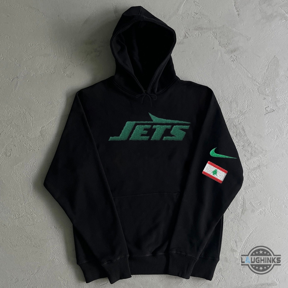 Robert Saleh Lebanon Flag Shirt New York Jets Head Coach Controversy Embroidered T Shirt Sweatshirt Hoodie