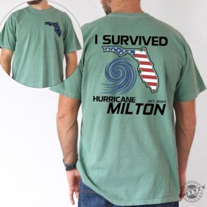 I Survived Hurricane Milton 2024 2 Sides Shirt Florida Strong Survivor Tee Tropical Souvenir Apparel Hurricane Milton Shirt giftyzy 4