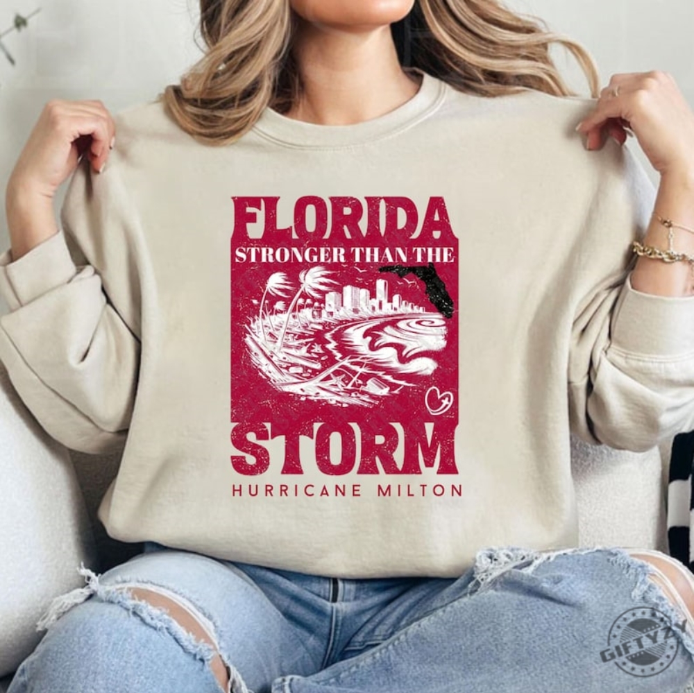 I Survived Hurricane Milton Shirt Florida Hurricane 2024 Tshirt Hurricane Milton Shirt Hurricane Hoodie I Survived Sweatshirt Inspirational Shirt