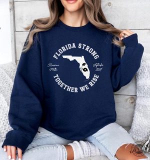 Florida Strong Tshirt Hurricane Milton Shirt Florida St. Pete Disaster Sweatshirt Friends And Family Support Hoodie Tampa Hurricane Tee giftyzy 4