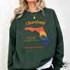 I Survived Hurricane Milton Tshirt Stay Safe Floridians Sweatshirt Florida Tropical Storm October 2024 Hoodie Florida Hurricane Milton Shirt giftyzy 2