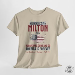 Hurricane Milton Shirt Personalized Milton Storm Tee 2024 Hurricanes Come And Go America Is Forever Sweatshirt Custom With Power Lineman giftyzy 4