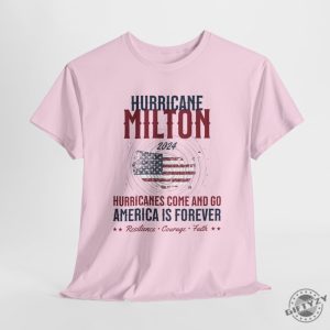 Hurricane Milton Shirt Personalized Milton Storm Tee 2024 Hurricanes Come And Go America Is Forever Sweatshirt Custom With Power Lineman giftyzy 8