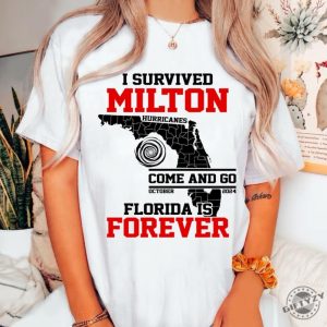 I Survived Hurricane Milton 2024 Shirt Support Squad Hoodie I Survived Sweatshirt Hurricane 2024 Tshirt Hurricane Survivor Shirt giftyzy 2