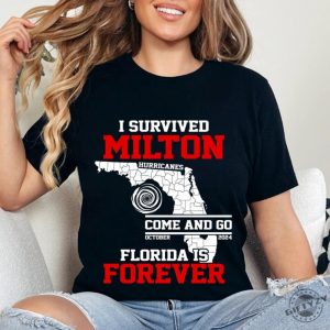 I Survived Hurricane Milton 2024 Shirt Support Squad Hoodie I Survived Sweatshirt Hurricane 2024 Tshirt Hurricane Survivor Shirt giftyzy 4