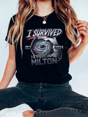 Hurricane Milton Survivor Shirt I Survived Hurricane Milton 2024 Shirt Hoodie Sweatshirt Florida Strong Shirt revetee 3