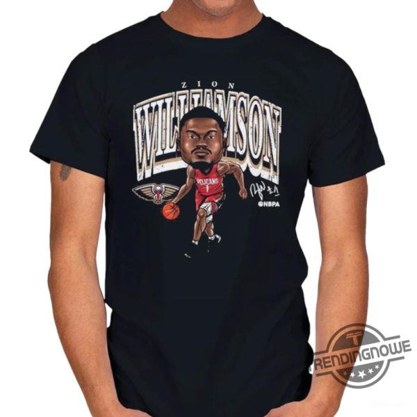 Zion Williamson New Orleans Pelicans Cartoon Shirt trendingnowe 1