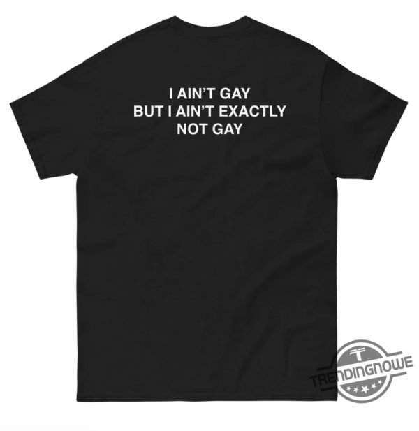 I Aint Gay But I Aint Exactly Not Gay Shirt trendingnowe 1