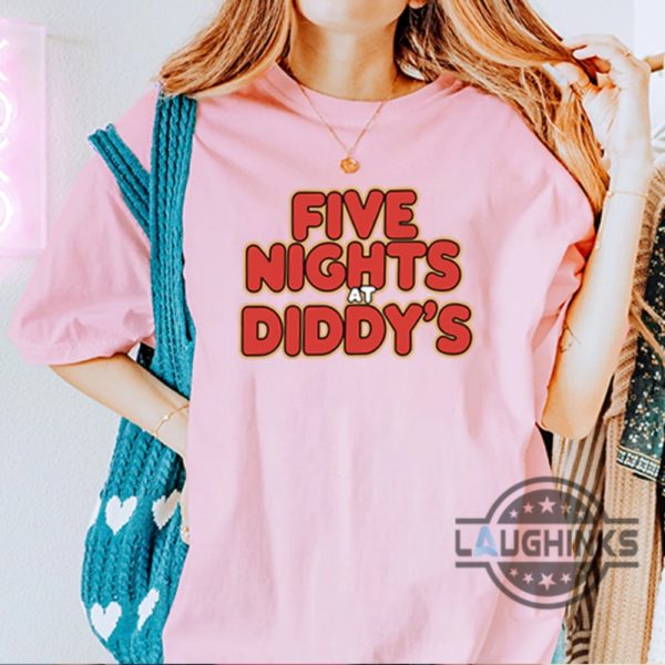 five nights at diddys shirt funny rapper p sean comb diddy x five nights at freddys cartoon shirt fnaf shirt baby oil tee no diddy shirt laughinks 5