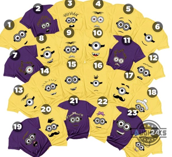 minion costume minion face group matching family halloween t shirt sweatshirt hoodie gift for adult kid family minions cosplay laughinks 1