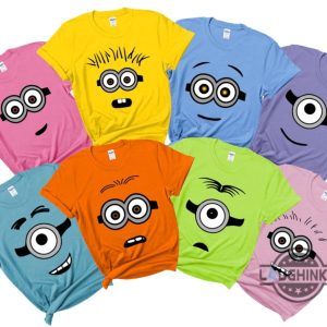 minion costume minion face group matching family halloween t shirt sweatshirt hoodie gift for adult kid family minions cosplay laughinks 2