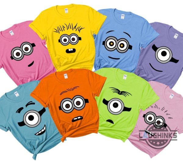 minion costume minion face group matching family halloween t shirt sweatshirt hoodie gift for adult kid family minions cosplay laughinks 2