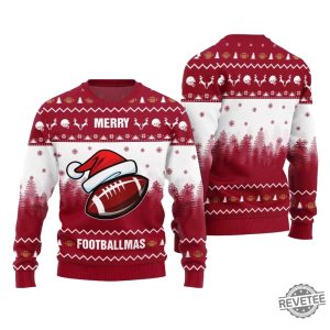 Football Team Funny Ugly Christmas Sweater Football Team Funny Ugly Christmas Sweater revetee 2