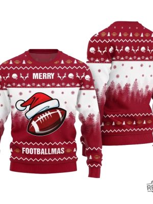 Football Team Funny Ugly Christmas Sweater Football Team Funny Ugly Christmas Sweater revetee 2