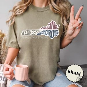 Appalachia Strong Tshirt Virginia North Carolina Tennessee Appalachian Region Hurricane Shirt giftyzy 3