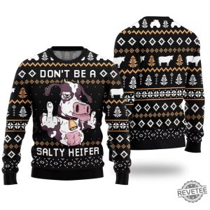 Hilarious Cow Inappropriate Christmas Sweater Hilarious Cow Inappropriate Ugly Christmas Sweater revetee 2