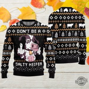 Hilarious Cow Inappropriate Christmas Sweater Hilarious Cow Inappropriate Ugly Christmas Sweater revetee 3